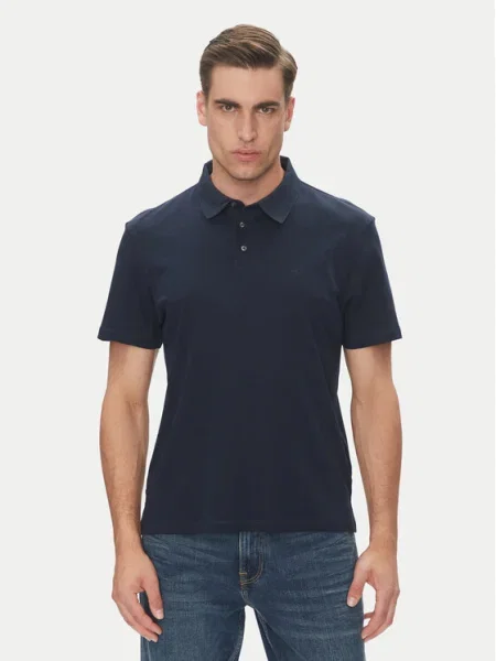 Calvin Klein Tricou polo Supima Bleumarin