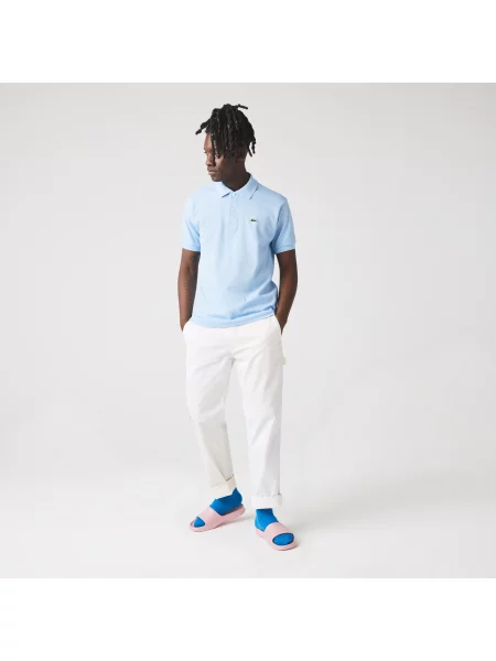 Поло Lacoste синее