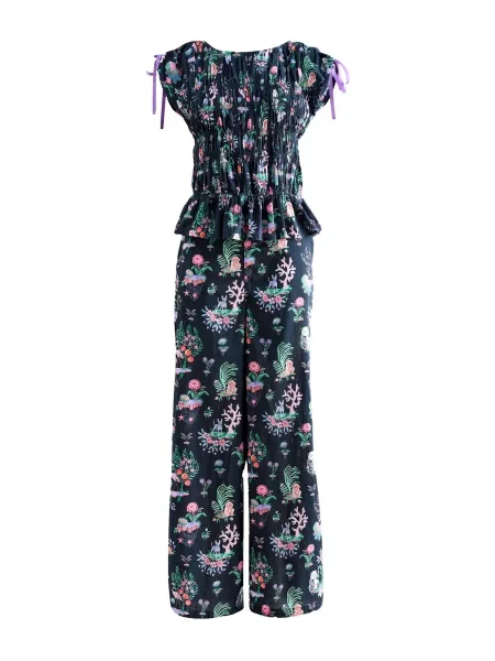 Cath Kidston Tričko světlemodrá / zelená / růžová černá