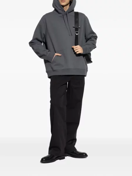 Hoodie Allsaints με σχέδιο με κορδόνι μπλε