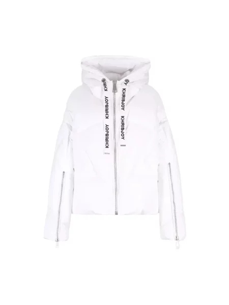 Kurtka puchowa Khrisjoy z kapturem biała