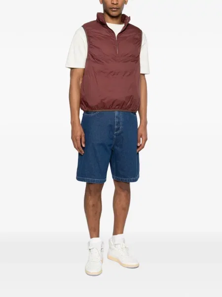 Kraťasy Carhartt Wip s autogramem modré