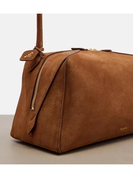 Geanta de piele Alaïa din piele maro