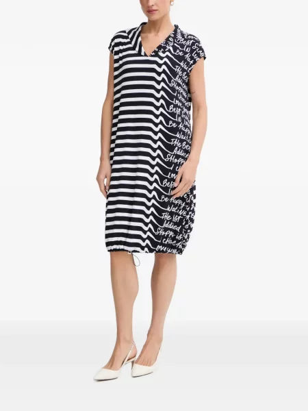 Rochie Joseph Ribkoff cu dungi cu imagine cu cordon negru