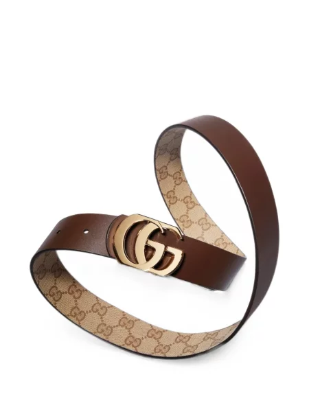 Cu centură reversibil curea Gucci maro