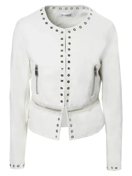 Influencer Přechodná bunda bílá