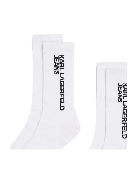 KARL LAGERFELD JEANS Zokni fekete fehér