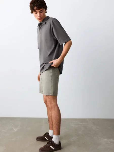 Bermudy dżinsowe khaki Teen 38 MANGO TEEN