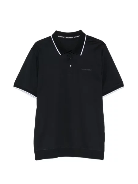 Gulerat tricou polo Karl Lagerfeld cu imagine albastru