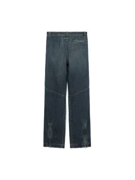 Jeansy Mm6 Maison Margiela z kaszmiru brązowe