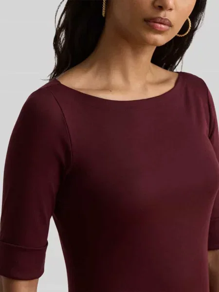 Sukienka midi z dekoltem w łódkę Lauren Ralph Lauren