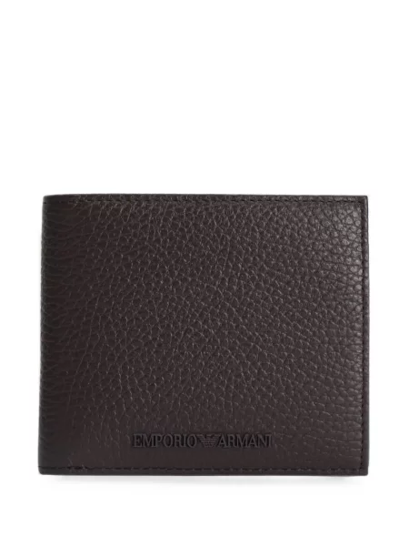 Portofel Emporio Armani din piele maro