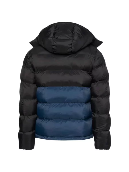 Geacă de blugi Calvin Klein Jeans cu glugă negru