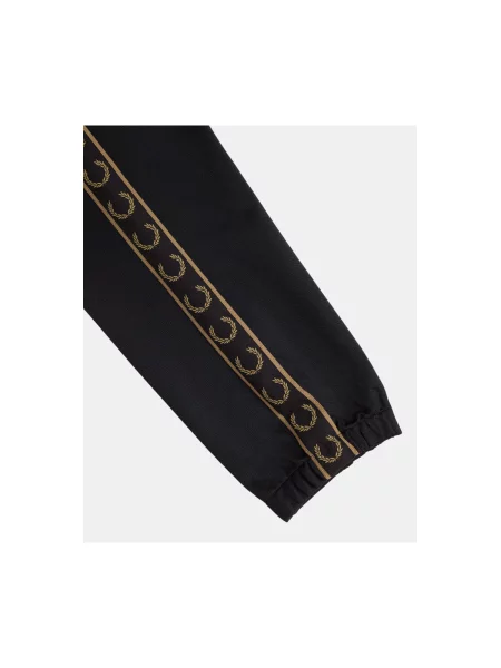 Kalhoty Fred Perry s aplikacemi černé