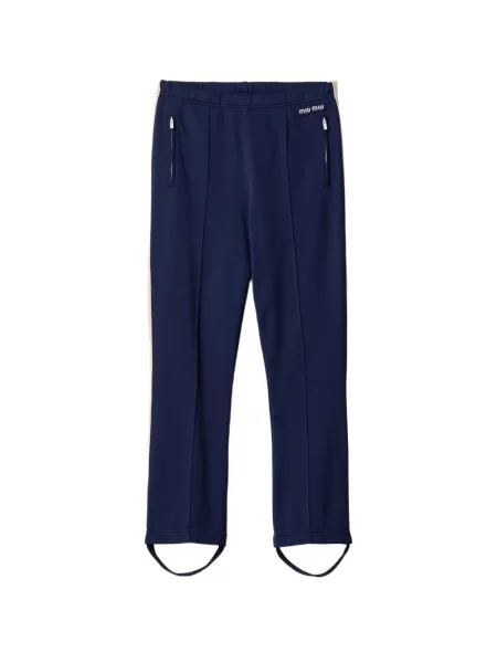 Pantaloni Miu Miu albastru