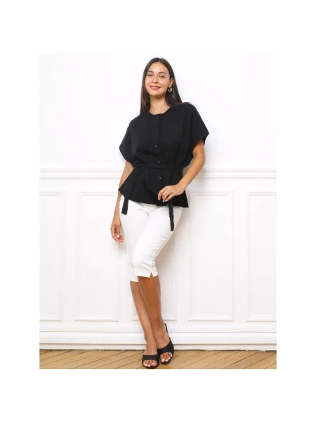 Top La Modeuse negru
