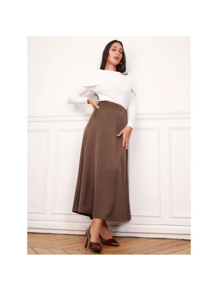 Suknja La Modeuse smeđa