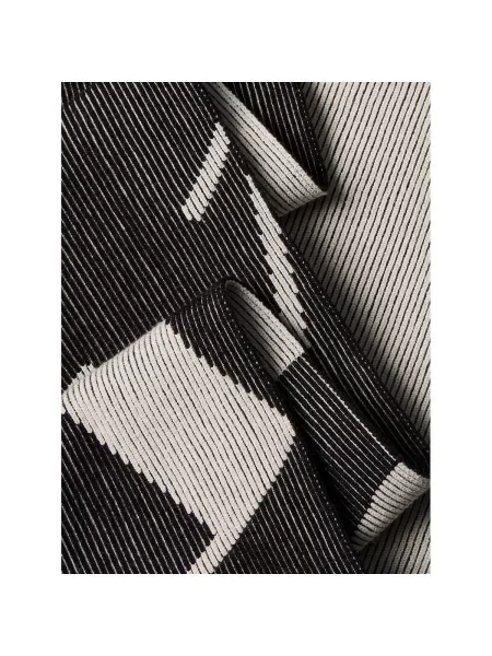 Calvin Klein Šál / šedobiela čierna
