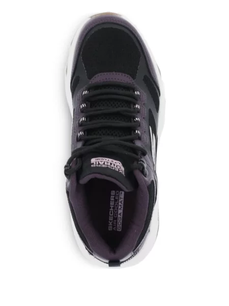 Sneakerși Skechers cu șireturi din dantelă negru