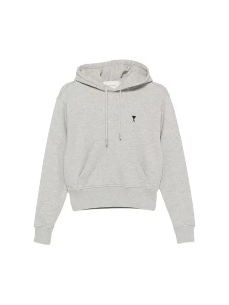Bluza z kapturem Ami Paris szara