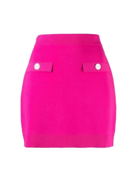 Mała mały spódnica mini Michael Kors z kaszmiru różowa