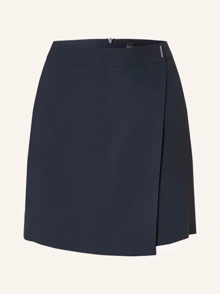 Boss Spódnica Vandera W Kopertowym Stylu blau granatowa