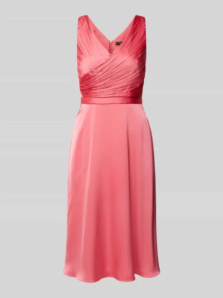 Sukienka koktajlowa o długości do kolan z plisami Vera Mont