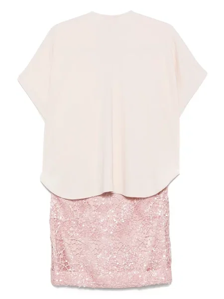 Rochie mini Merci de costum roz