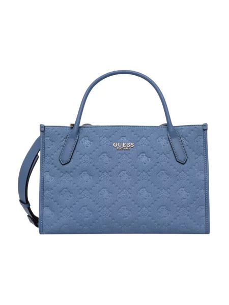 Guess torebka shopper JODI niebieska