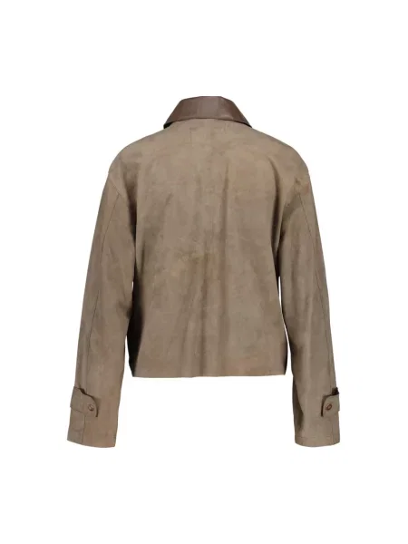 Riani Kurtka Skórzana beige brązowa