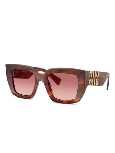 Saulės akiniai Miu Miu Eyewear ruda