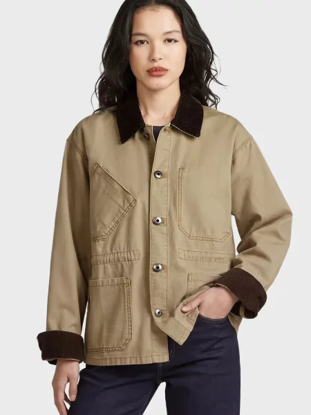 Джинсова куртка G-star Raw бежева