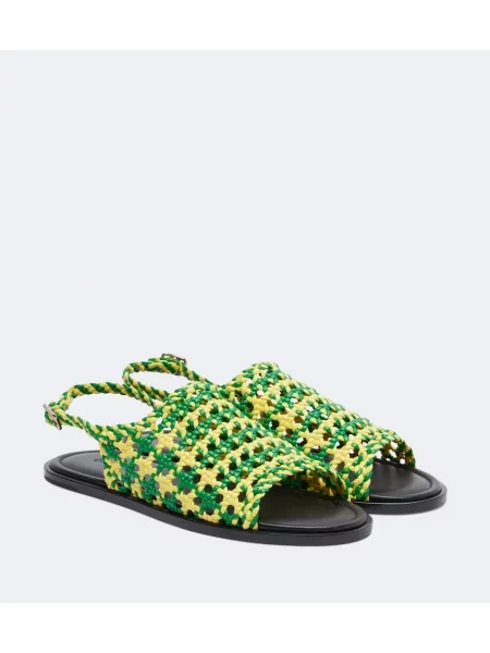 Sandale Jw Anderson plasă de plasă verde