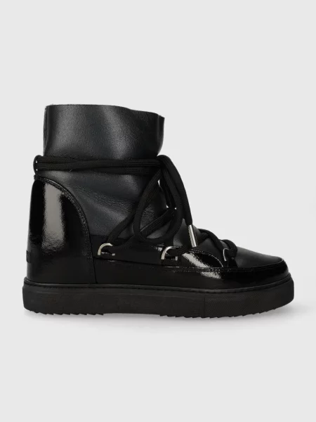 Inuikii Cizme de zăpadă Gloss Wedge negru