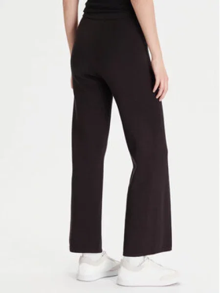 Úpletové kalhoty Calvin Klein černé