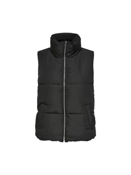 Pikowana kamizelka Jacqueline De Yong czarna