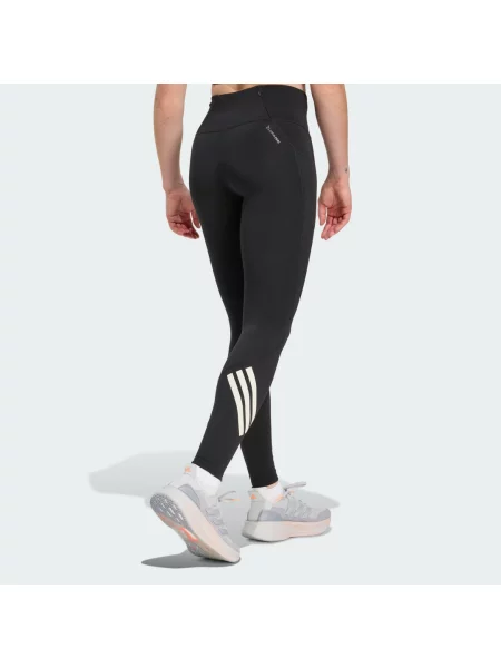 Legginsy Adidas w paski do biegania białe