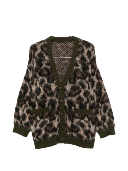 Cardigan R13 cu model leopard maro