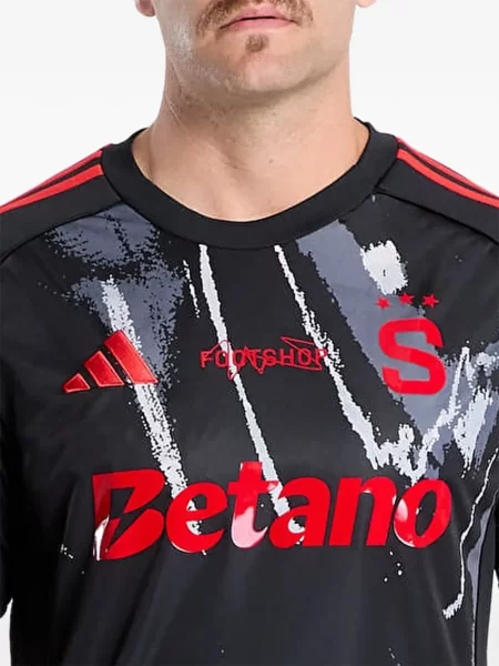 Absztrakt mintás kesztyű Adidas nyomtatás fekete