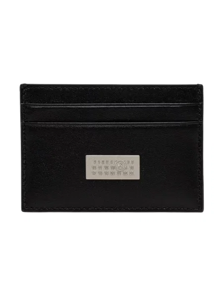 Maison Margiela etui na karty skórzane czarny