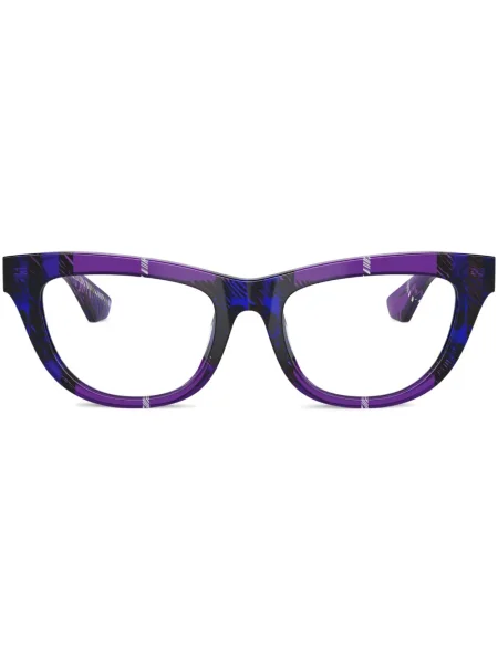 Sunčane naočale Burberry Eyewear karirane ljubičasta