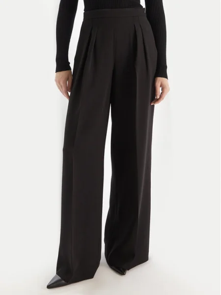 TWINSET Pantaloni palazzo Wide Leg negru