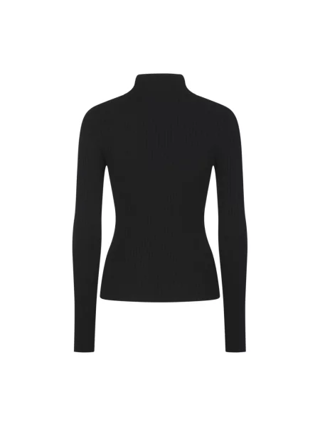 Dzianinowy sweter Courreges czarny