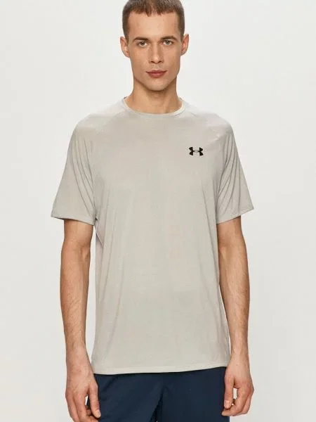 Тениска Under Armour мъжка с изчистен дизайн сиво