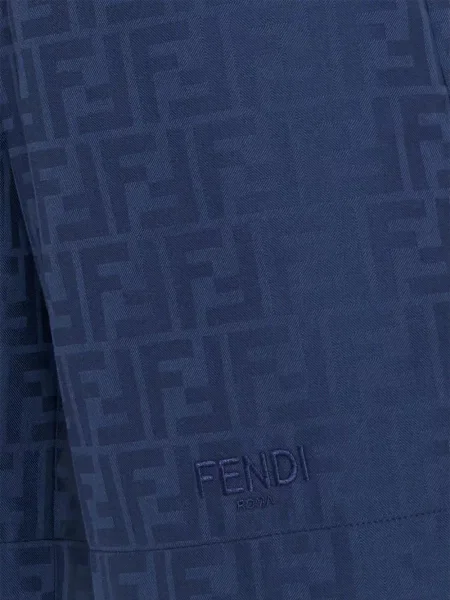 Bermudy dziecięce Fendi niebieskie