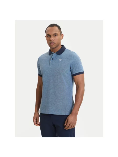 Barbour Поло Essential Голубий Regular Fit