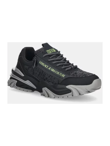 Sneakersy Versace Jeans Couture skórzane szare