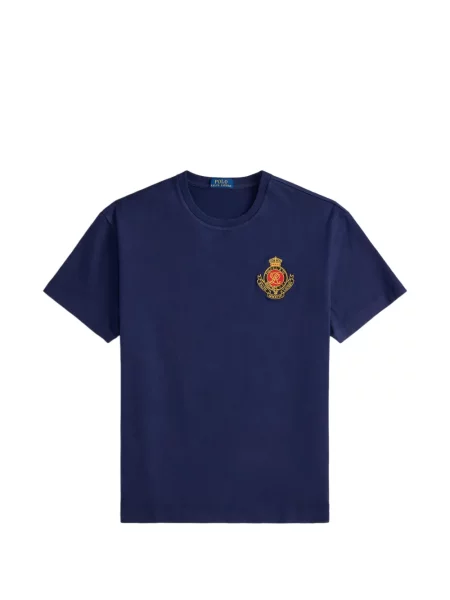 Polo majica Polo Ralph Lauren s vezom keper karirana plava