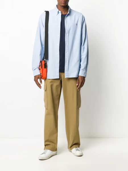 Polo Ralph Lauren Košile Cupdppcs Custom Fit modrá