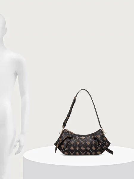 Кожаная сумка-багет Guess